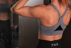 Action Photography: Women's Chakra Sports Bra performing IRL 8