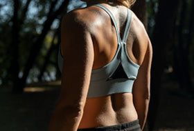 Action Photography: Women's Chakra Sports Bra performing IRL 2