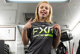 Action Photography: Youth Race Division Premium T-Shirt performing IRL 2