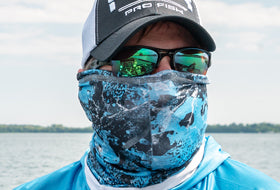 Action Photography: Derby UPF Neck Gaiter performing IRL 1