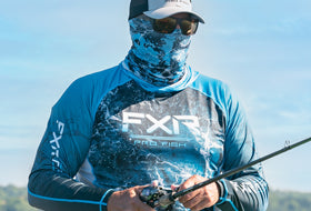Action Photography: Derby UPF Neck Gaiter performing IRL 3