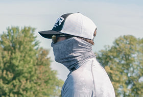 Action Photography: Derby UPF Neck Gaiter performing IRL 2