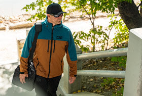 Action Photography: Men's Pro Softshell Jacket performing IRL 8
