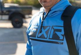 Action Photography: Unisex Podium Tech Pullover Hoodie performing IRL 3