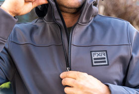 Action Photography: Men's Hydrogen Softshell Hoodie performing IRL 2