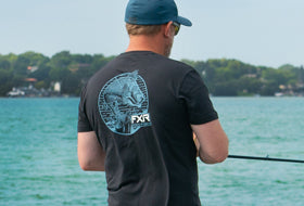 Action Photography: Men's Walleye Premium T-Shirt performing IRL 4