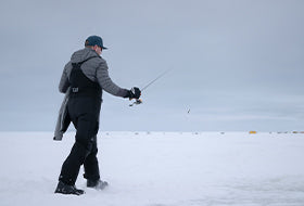 Action Photography: Men's Vapor Pro Insulated Bib Pant performing IRL 18