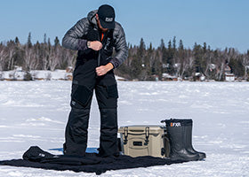 Action Photography: Men's Vapor Pro Insulated Bib Pant performing IRL 1