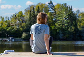 Action Photography: Women's Walleye Premium T-Shirt performing IRL 2