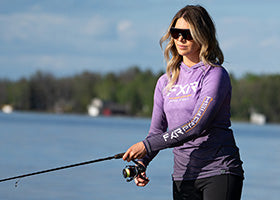 Action Photography: Women's Derby UPF Pullover Hoodie performing IRL 1
