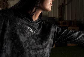 Action Photography: Women's Balance Cropped Pullover Hoodie performing IRL 3