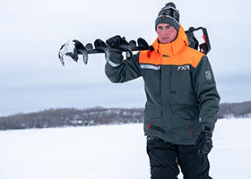 Action Photography: Men's Excursion Ice Pro Jacket performing IRL 15