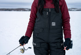 Action Photography: Women's Excursion Ice Pro Pant performing IRL 2