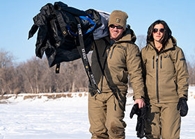 Action Photography: Unisex Task Insulated Canvas Jacket performing IRL 3