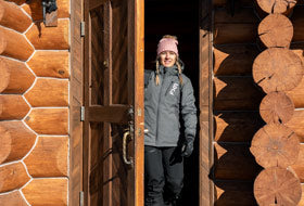 Action Photography: Women's Vertical Pro Insulated Softshell Jacket performing IRL 8