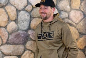 Action Photography: Unisex Podium Tech Pullover Hoodie performing IRL 1