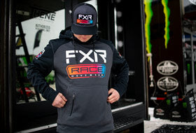 Action Photography: Unisex Race Div Tech Pullover Hoodie performing IRL 2