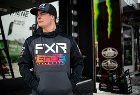 Action Photography: Unisex Race Div Tech Pullover Hoodie performing IRL 4