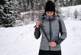Action Photography: Women's Phoenix Quilted Vest performing IRL 6