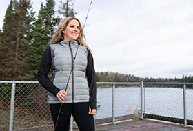 Action Photography: Women's Phoenix Quilted Vest performing IRL 11
