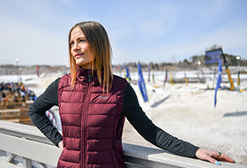 Action Photography: Women's Phoenix Quilted Vest performing IRL 3