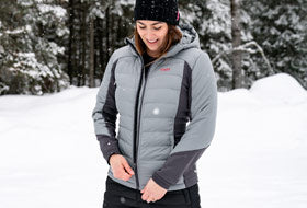 Action Photography: Women's Phoenix Quilted Hoodie performing IRL 3