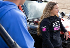 Action Photography: Women's Race Division Tech Pullover Hoodie performing IRL 2
