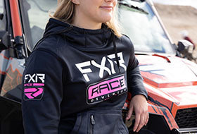 Action Photography: Women's Race Division Tech Pullover Hoodie performing IRL 4
