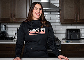 Action Photography: Women's Podium Tech Pullover Hoodie performing IRL 10