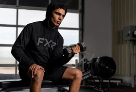 Action Photography: Men's Trainer Premium Lite Pullover Hoodie performing IRL 3