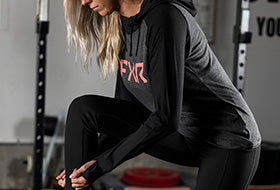 Action Photography: Women's Trainer Lite Premium Pullover Hoodie performing IRL 6