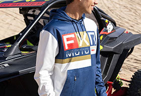 Action Photography: Unisex Moto Tech Pullover Hoodie performing IRL 1