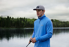 Action Photography: Men's Pilot UPF 1/4 Zip Longsleeve performing IRL 2