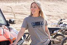 Action Photography: Women's Moto Premium T-Shirt performing IRL 2