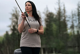 Action Photography: Women's Antler Premium T-Shirt performing IRL 2