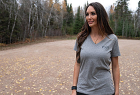 Action Photography: Women's Helium Premium V-Neck T-Shirt performing IRL 1