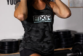 Action Photography: Women's Podium Premium Tank performing IRL 1