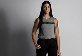 Action Photography: Women's Align Crop Tank performing IRL 1