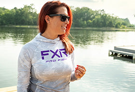 Action Photography: Women's Derby Air UPF Pullover Hoodie performing IRL 3