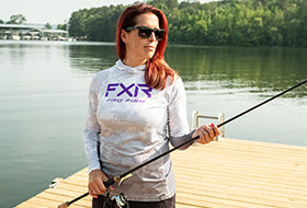 Action Photography: Women's Derby Air UPF Pullover Hoodie performing IRL 5