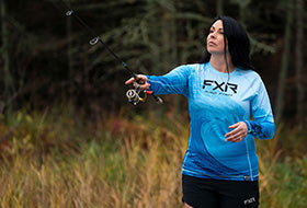 Action Photography: Women's Derby Air UPF Longsleeve performing IRL 2