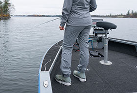 Action Photography: Women's Adventure Lite Tri-Laminate Pant performing IRL 2