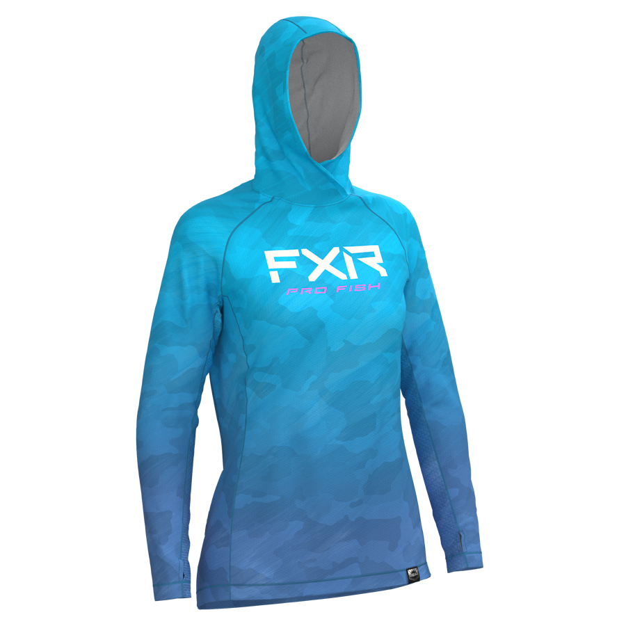 3D image of FXR's Women's Derby Air UPF Pullover Hoodie