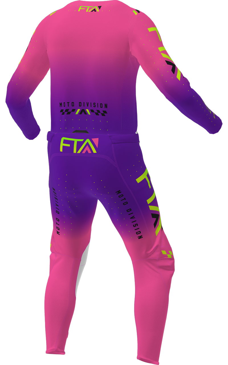 A 3D image of FTA's STYLZ Jersey and Pant in Aftershock colorway