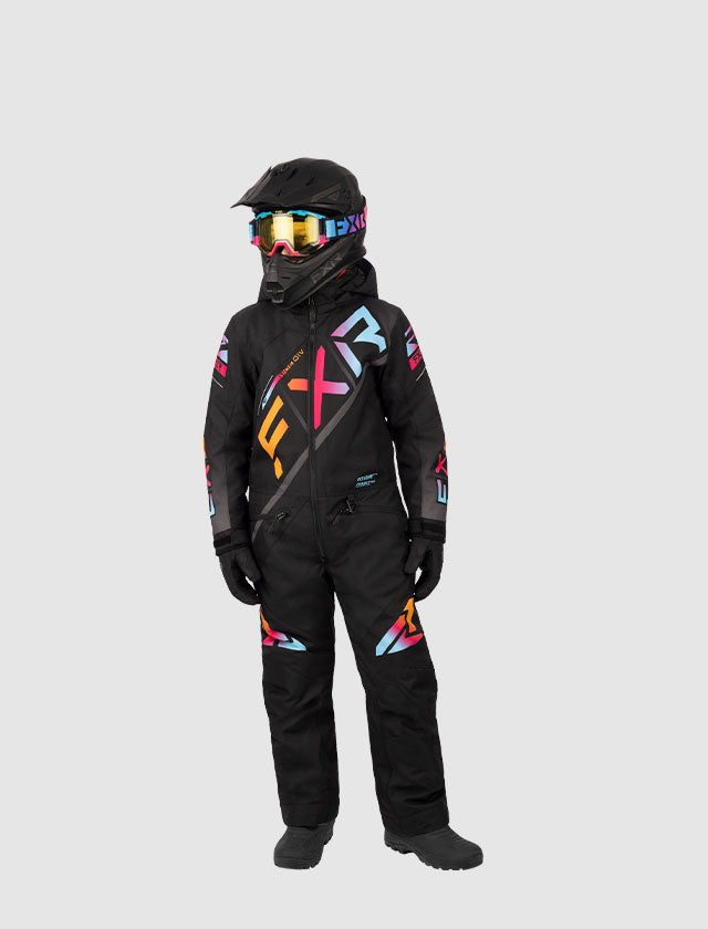 An image of a model wearing the FXR's CX Youth Monosuit