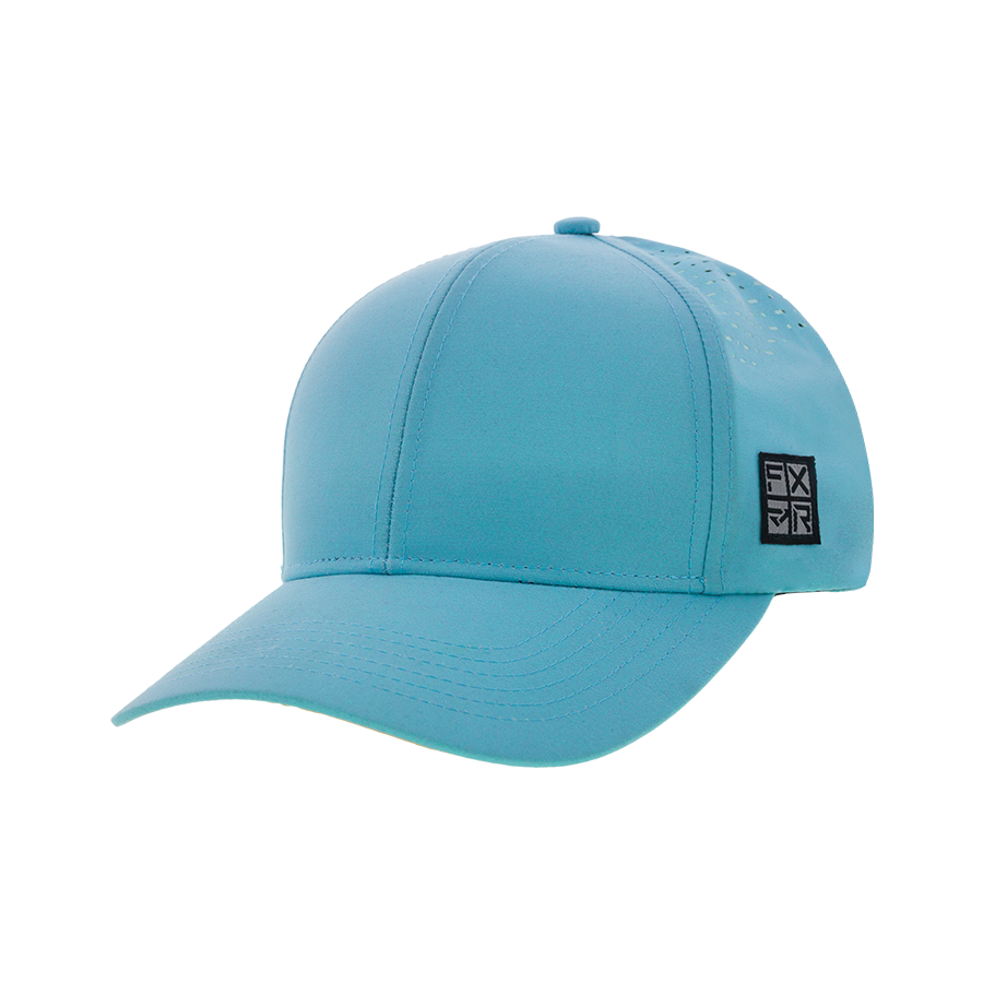 3D image of FXR's UPF Lotus Hat in Dusty Blue colorway