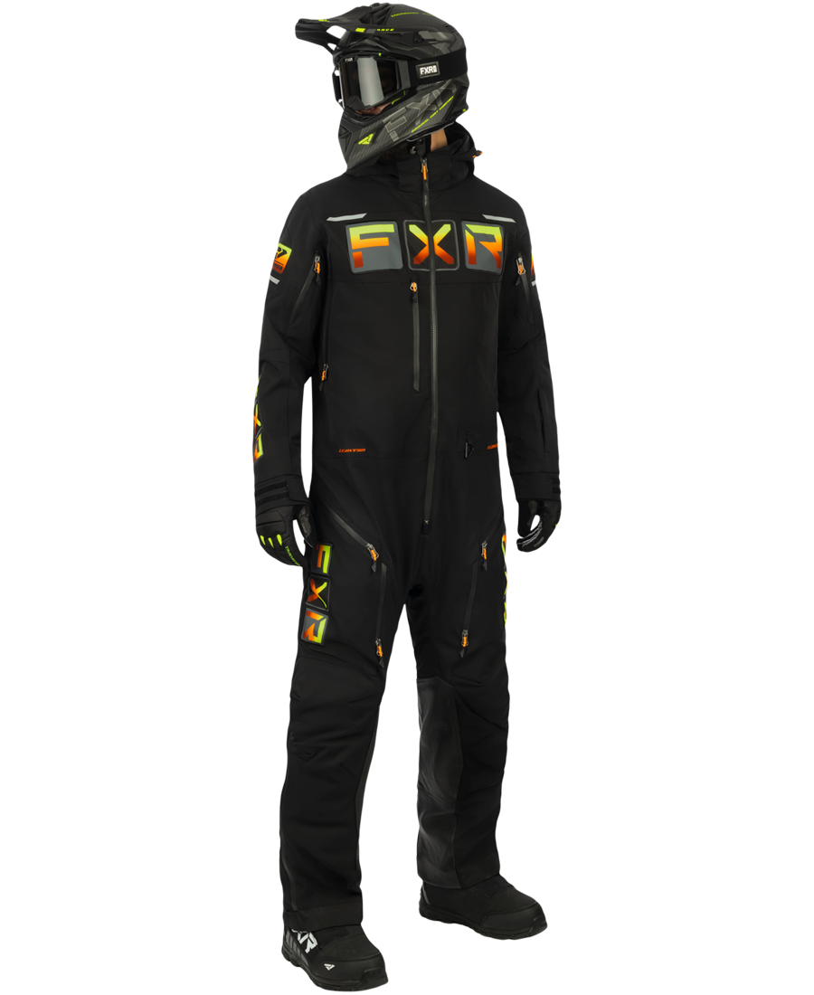 Front-angle product shot of FXR's Men's Maverick Lite SX Pro Monosuit