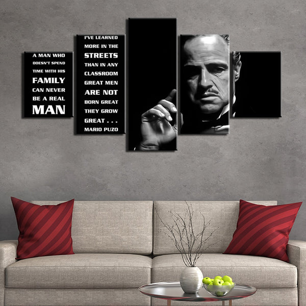 The Godfather Marlon Brando Celebrity Hollywood Framed 5 Piece Images, Photos, Reviews