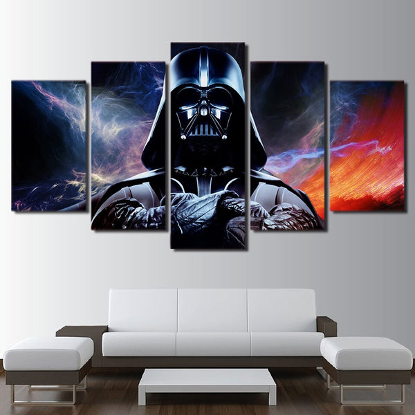 sigaar Relatieve grootte twee Star Wars Movie Darth Vader Framed 5 Piece Canvas Wall Art Painting Po –  Buy Canvas Wall Art Online - FabTastic.Co