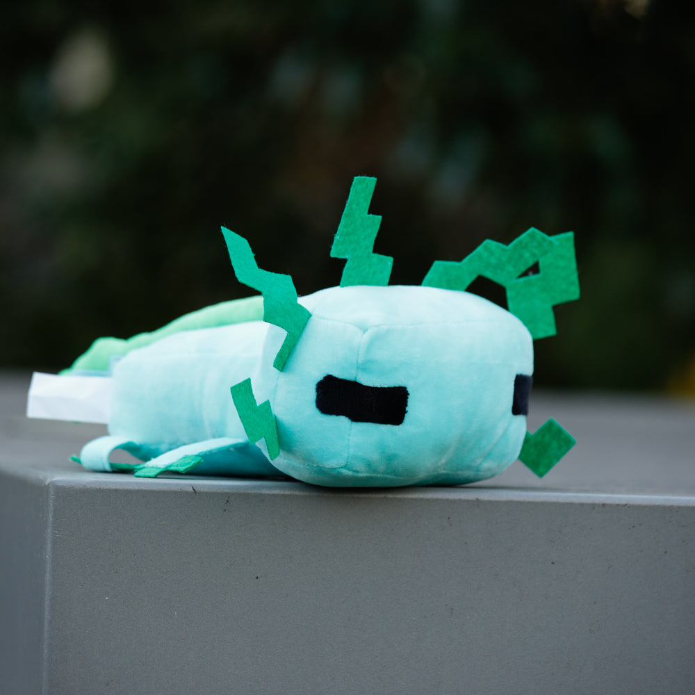 minecraft cyan axolotl plush